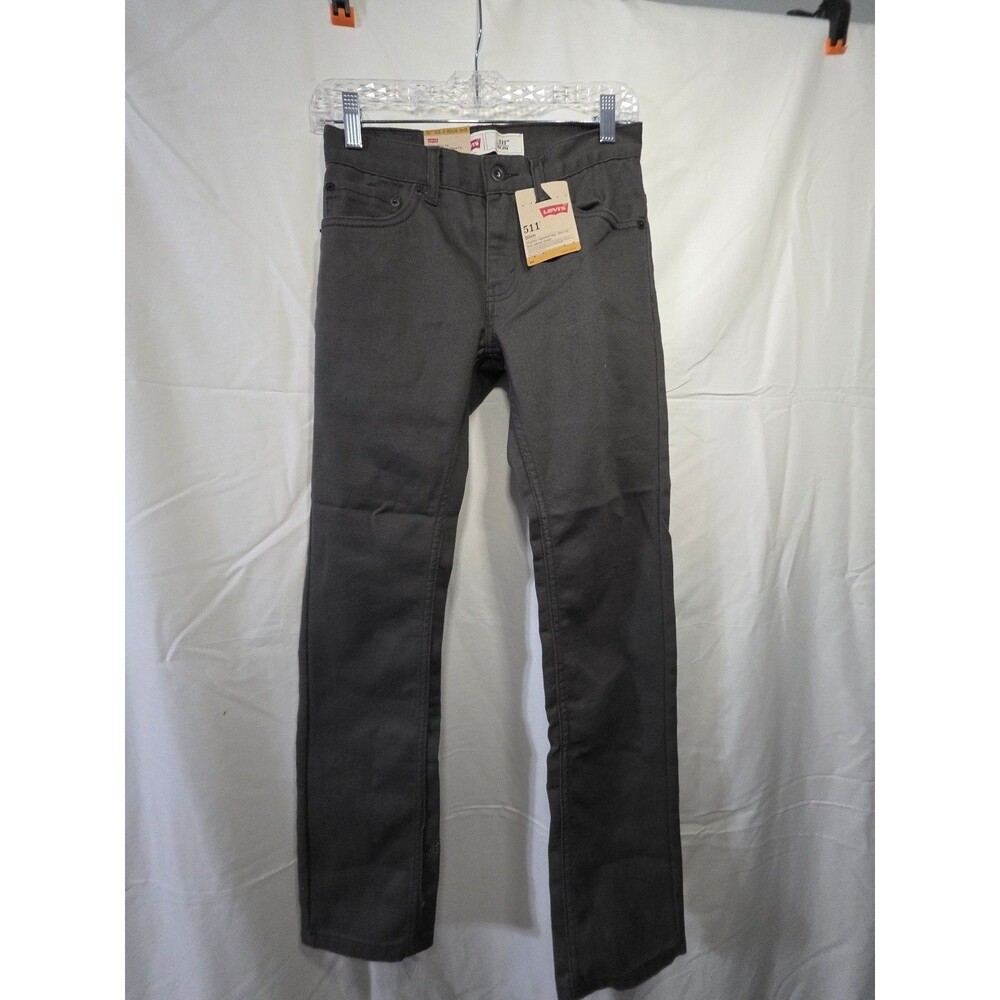 Levi's 511 Slim Fit Boys Gray Jeans Size 12 Regular 26x26 Revolver Grey